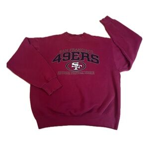 Vintage Lee Sport San Francisco 49ers Crewneck Sweatshirt Made USA XL